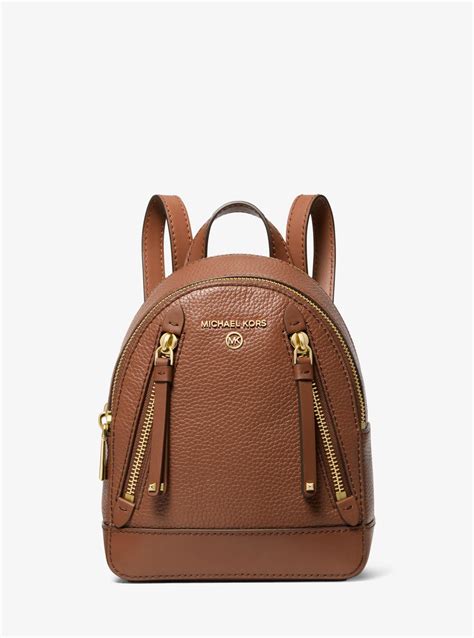 michael kors pebble leather backpack|mercer extra small pebbled leather.